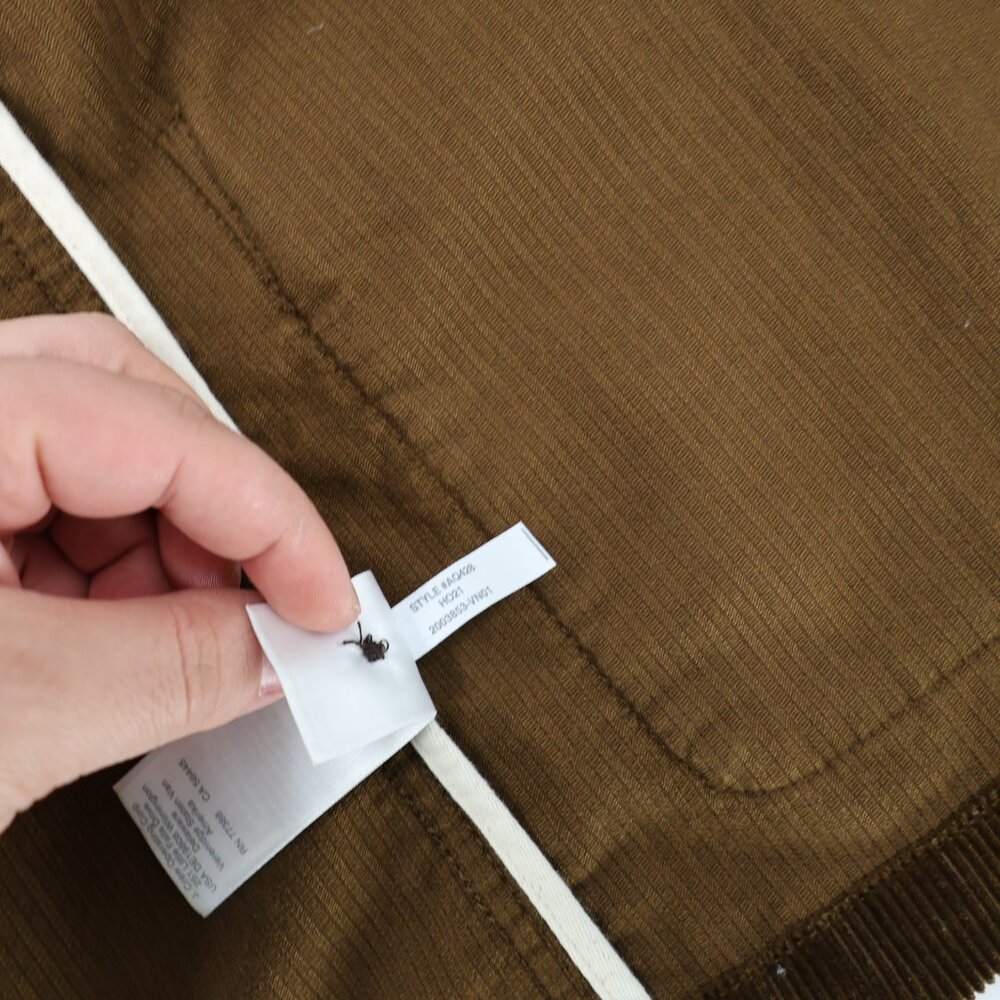 Wallace & Barnes Chore Jacket Men’s Medium Corduroy Button Up Pockets Brown - Picture 12 of 13